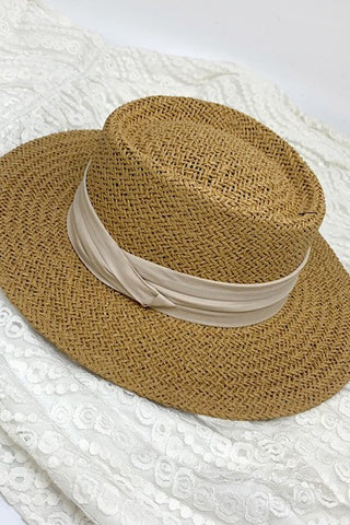 Straw hat- Ivory - In-store Only