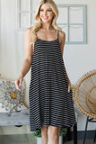 STRIPED TANK TOP MINI DRESS- IN- Store Only