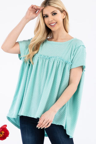 DOLMAN SHORT SLEEVE KNIT TOP- In-store Only