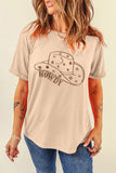 Hat Graphic Round Neck Short Sleeve T-Shirt - ONLINE ONLY - 7-10 SHIPPING