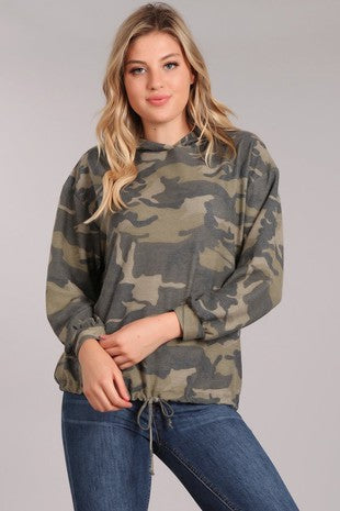 CAMO PRINTED HOODIE