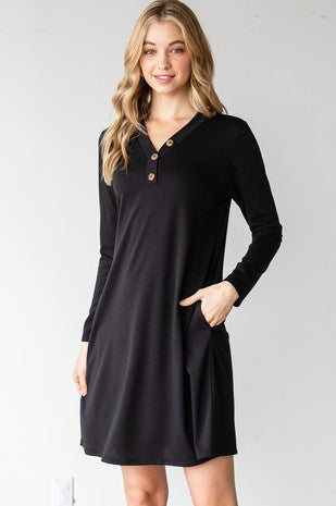 LONG SLEEVE T-SHIRT MINI DRESS