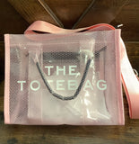 COLORFUL TRANSPARENT THE TOTE BAG W SHOULDER STRAP